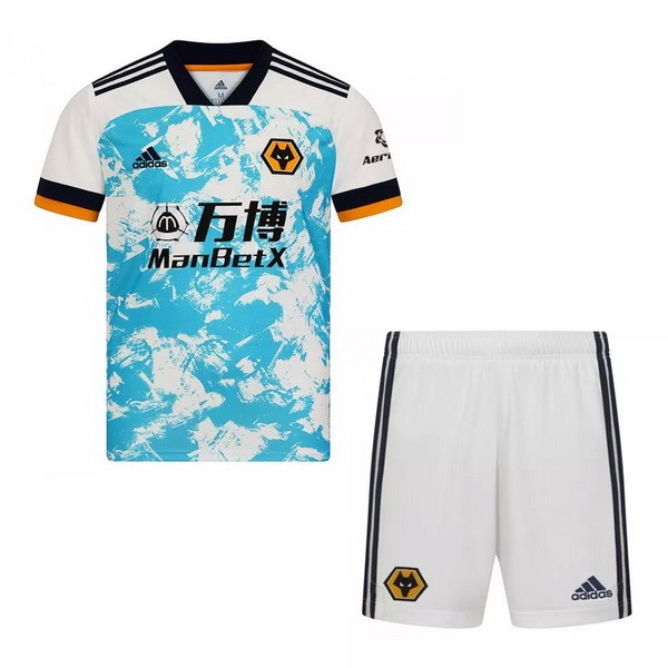 Camiseta Wolves 2ª Kit Niño 2020 2021 Blanco